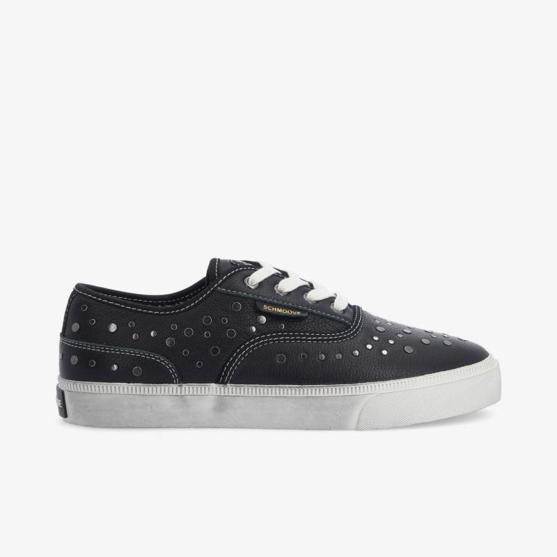 ARLO STUDS M - TUMBLED LEATHER - NOIR